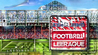 英格兰足球超级联赛标志及球场俯瞰图